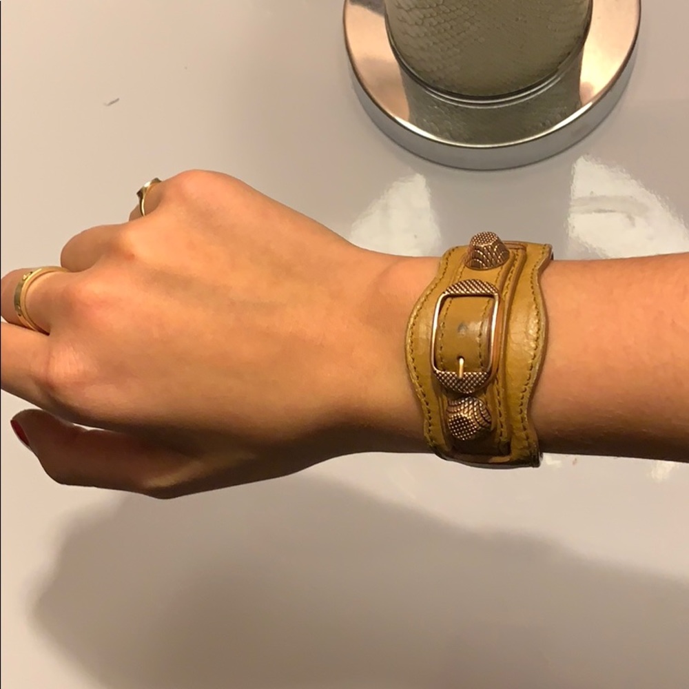Balenciaga leather cuff